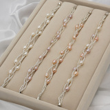 珠宝首饰 天然淡水珍珠手链5-6mm多层多色韩版饰品女 特价包邮