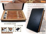 古巴雪茄 COHIBA保湿盒 便携 高希霸雪松木笔记本真皮保湿盒 正品
