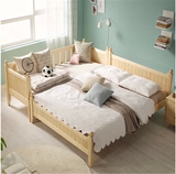 特价实木儿童床男孩女孩护栏床储物松木床小床拼床单人床可定做