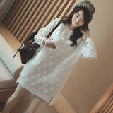 孕妇冬装2015新款卫衣韩版时尚加厚加绒打底衫长袖孕妇连衣裙上衣