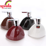 SPIRELLA/丝普瑞石头光面陶瓷洗手液瓶欧式创意乳液瓶浴室皂液器