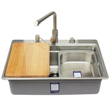普乐美 DS314B 厨房洗菜盆 304不锈钢水槽 一槽多用 单槽