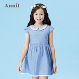 安奈儿童装 夏装女童短袖连衣裙AG523339 专柜正品 特价