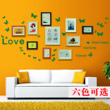 六色可选创意时尚蝴蝶爱心LOVE英文字母墙贴环保随意贴DIY贴纸画