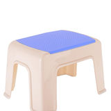 正品好尔（Hore）塑料凳子 小方凳子  矮凳 小号蓝色 1个装