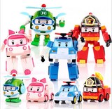 热卖韩国Poli变形机器人 珀利变形警车战队 波力儿童变形金刚玩具