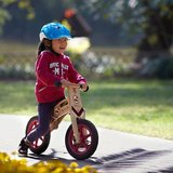 迪卡侬12寸平衡车滑步车儿童自行车桦木学骑车cherry pop BTWIN