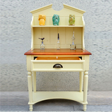 厂家包邮地中海家具美式乡村风格儿童书桌书架组合简约实木写字台