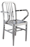 Arm chair 不锈钢扶手椅 海军椅 咖啡椅 欧式餐椅 简约现代椅
