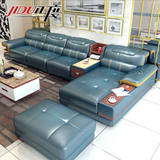 几度真皮沙发简约现代头层牛皮沙发大小户型客厅转角组合皮艺沙发
