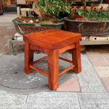 红木家具 缅甸花梨凳子 四方凳 换鞋凳 多功能实木凳子