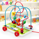 小硕士智慧拖拉车绕珠木制益智算数玩具儿童数学算数串珠智力开发