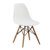 寝舒堡 休闲椅 学习椅 白色实木脚书椅 北欧现代简约椅子 会议椅
