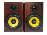 5.25寸hifi发烧级家庭音响/2.0木质书架式无源监听高低音对箱