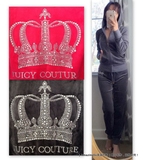 特价现货 Juicy Couture水钻大皇冠天鹅绒女装运动套装 美国代购