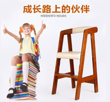 实木可升降儿童学习椅书房儿童椅子餐椅学生矫姿靠背椅电脑椅木质