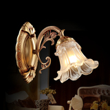 奥缔斯登 欧式全铜壁灯卧室黄铜过道简约单头复古奢华墙壁灯具