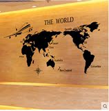 公司企业文化装饰学校教室 世界地图墙贴 办公室超大墙壁贴纸
