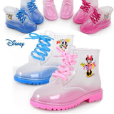 包邮迪士尼儿童雨鞋男童女童宝宝水鞋卡通防滑雨鞋套鞋马丁雨靴