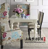 高端定制欧式新古典实木餐桌餐厅场景 单人沙发 餐椅 餐桌椅组合