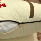 60中式棉麻绣花沙发抱枕套不含芯床头靠背沙发靠垫汽车抱枕套大号