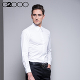G2000/man2015秋季新款男士长袖衬衫时尚男装商务休闲衬衣修身平