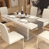 餐桌 欧式创意现代简约餐桌椅 小户型西餐桌椅组合烤漆北欧饭桌子