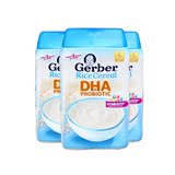 嘉宝Gerber米粉米糊婴儿营养米粉227克1段3罐 DHA益生菌大米米粉