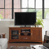 出口美国原单简约欧式美式实木家具地柜电视柜组合小户型特价包邮