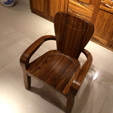 乌金木全实木扶手椅书椅现代中式电脑椅 书桌椅简约时尚实木椅子