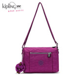 Kipling凯浦林新款女包斜挎单肩包K12590牡丹紫