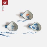 lototo陶瓷日式和风陶瓷手绘餐具碟子酱料碟小吃碟调料碟创意碟