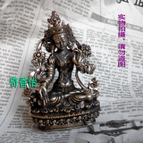 尼泊尔手工精品纯铜佛像-白度母 七眼佛母小佛像/约高3寸-9cm