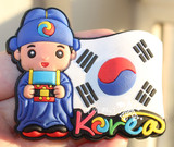 世界旅游纪念 冰箱贴 韩国 国旗 贴饰 礼品 伴手礼 纪念品