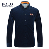 美国保罗polo正品男装 秋季新款长袖衬衫 灯芯绒男士休闲衬衫衬衣