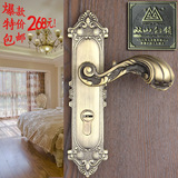 双山铜锁青古铜门锁/欧式/仿古门锁/中式/室内门锁复古美式房门锁