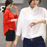 【中纺7C12】JK360名拉维斯2016夏季女衬衫韩版新款宽松一件代发