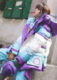 [15/16 NAPPING]韩国正品代购 单板滑雪服冲锋衣棉衣马甲紫 现货