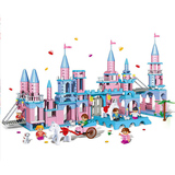 积木公主月光城堡女孩玩具女童儿童8-10-12-14岁以上邦宝益智拼装