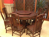 红木家具餐桌南美酸枝餐桌椅组合实木明式圆餐台广东省特价包邮