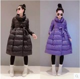 2015冬装新款宽松大码羽绒棉服裙摆式中长款棉衣韩版气质女装外套