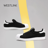 Westlink/西遇2016春季新款 布面套脚乐福鞋运动休闲板鞋男鞋