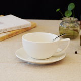 简约新骨瓷白色卡布奇诺咖啡杯陶瓷欧式创意高档咖啡杯定制logo