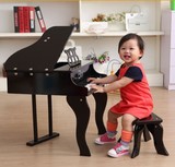30键力度 儿童玩具木制钢琴 带凳子小钢琴道具摄影钢琴