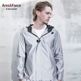 Ares＆Force3M大码反光衣 男女情侣款原宿风衣外套 夜跑滑板嘻哈