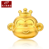 ZLF/周六福珠宝 黄金吊坠 皇冠猴子3D硬金男女款转运珠吊坠新品