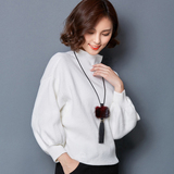 女人打底高领毛衣2016韩版新款宽松女装套头毛衣中长款针织衫长袖