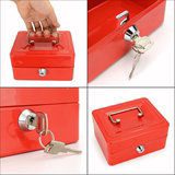 盒礼物创意手提金属铁皮存钱罐带锁钥匙只进不出大小号收纳盒保险