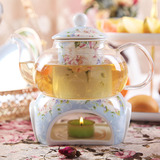 陶瓷骨瓷茶壶茶具耐高温玻璃花茶壶 搭配茶杯 欧式茶壶英式下午茶