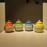 欧式简约陶瓷储物罐 糖果罐 茶叶罐 带盖收纳罐创意家居饰品摆件